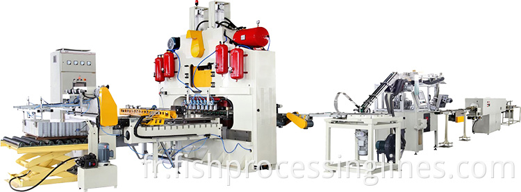 Ligne de production automatique de machine de fabrication d'extrémité ouverte facile d'étain pour 401 # 307 #